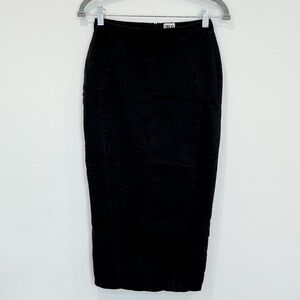 ASOS Denim Black Pencil Skirt